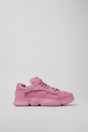 Zapatillas Camper Karst Cuero Textil Mujer Rosas | LBMES-5210
