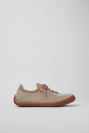 Zapatillas Camper Path Textil Mujer Beige | REXTL-8362