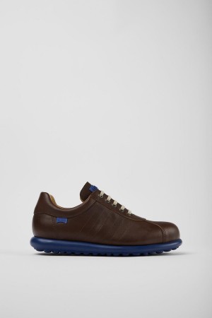 Zapatillas Camper Pelotas Cuero Hombre Marrones | NUYDE-4532