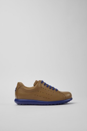 Zapatillas Camper Pelotas Xlite Cuero Mujer Marrones | NZTVH-7405