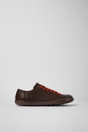 Zapatillas Camper Peu Cuero Mujer Marrones | ZRUJK-6530