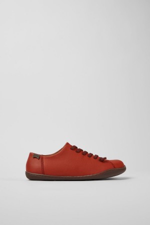 Zapatillas Camper Peu Cuero Mujer Rojas | DKSHJ-6925