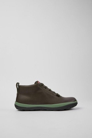 Zapatillas Camper Peu Pista Gore-tex Gore-tex Cuero Mujer Verde | PJUVA-2713