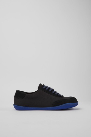 Zapatillas Camper Peu Recycled Pet Nubuck Hombre Negras | EIOKD-4176