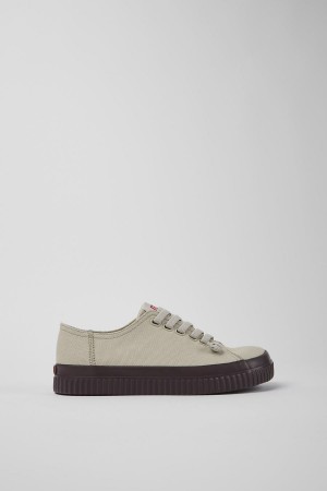 Zapatillas Camper Peu Roda Recycled Algodon Mujer Gris | WHAEU-8130