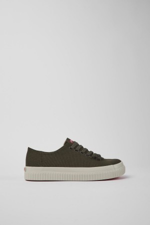 Zapatillas Camper Peu Roda Recycled Algodon Mujer Verde | GQYPL-8654