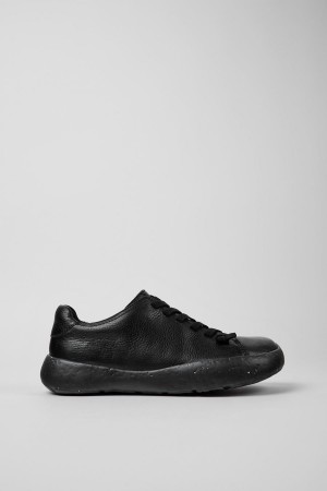Zapatillas Camper Peu Stadium Cuero Hombre Negras | IAMTD-5780