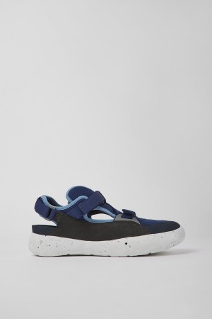 Zapatillas Camper Peu Stadium Cuero Textil Semi-open Hombre Azules | UYKEX-7809