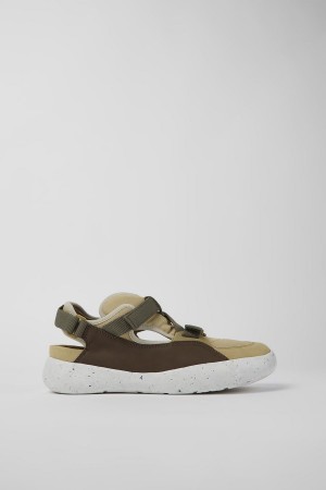 Zapatillas Camper Peu Stadium Non-dyed Cuero Textil Semi-open Hombre Blancas | SVXTZ-7435