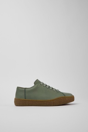 Zapatillas Camper Peu Terreno Cuero Mujer Verde | YJOEP-7068