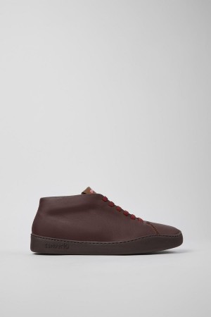 Zapatillas Camper Peu Touring Cuero Hombre Marrones | NLMWT-0681