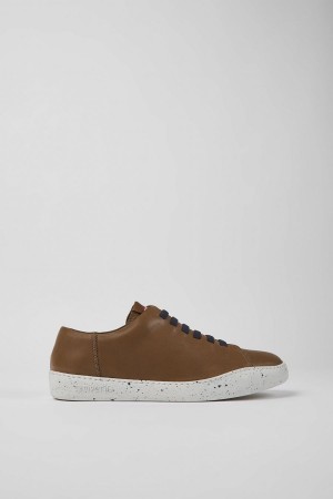 Zapatillas Camper Peu Touring Cuero Hombre Marrones | MPWTK-4619