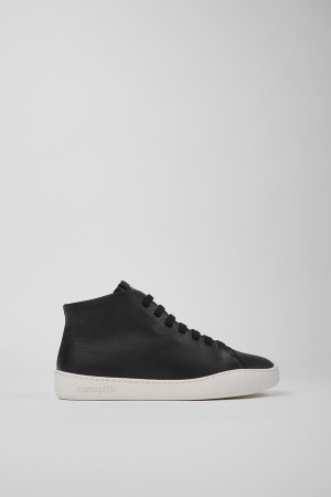 Zapatillas Camper Peu Touring Cuero Mujer Negras | PTWSN-6249