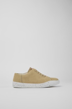 Zapatillas Camper Peu Touring Nubuck Mujer Beige | XJOHQ-1396
