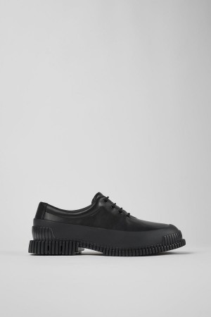 Zapatillas Camper Pix Cuero Encaje-up Hombre Negras | RSHMW-8754