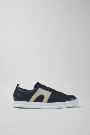 Zapatillas Camper Runner Cuero Hombre Azules | IYPWN-7134