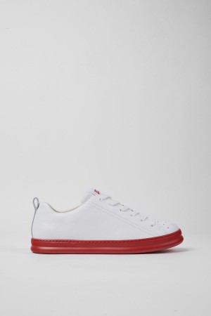 Zapatillas Camper Runner Cuero Hombre Blancas | SOVHQ-6085