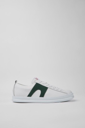 Zapatillas Camper Runner Cuero Hombre Blancas | VSFMG-8394