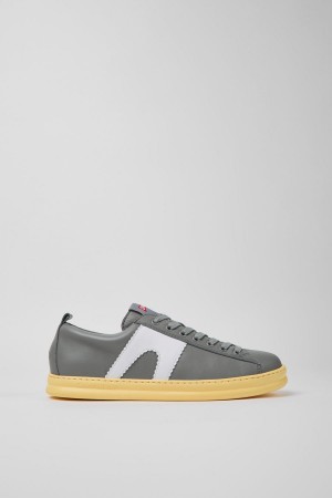 Zapatillas Camper Runner Cuero Hombre Gris | DEZKS-9617