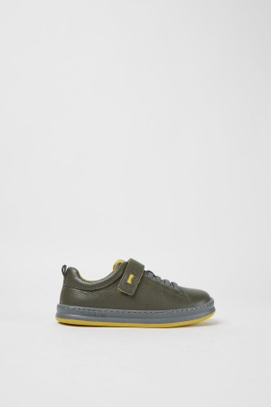 Zapatillas Camper Runner Cuero Niño Verde | LIPHM-9572