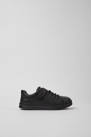 Zapatillas Camper Runner Cuero Textil Niño Negras | DMRSE-3456