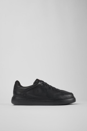 Zapatillas Camper Runner K21 Cuero Hombre Negras | ADMPC-5971