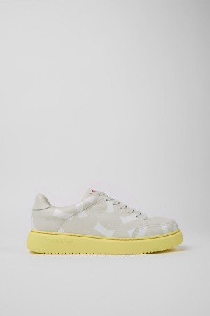 Zapatillas Camper Runner K21 Cuero Hombre Blancas | JXDTQ-5372