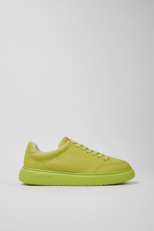 Zapatillas Camper Runner K21 Cuero Hombre Verde | VAJBS-8195