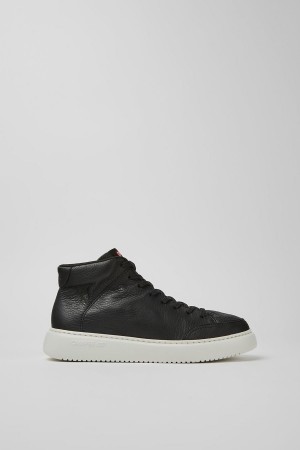Zapatillas Camper Runner K21 Cuero Hombre Negras | ZAFRG-3527