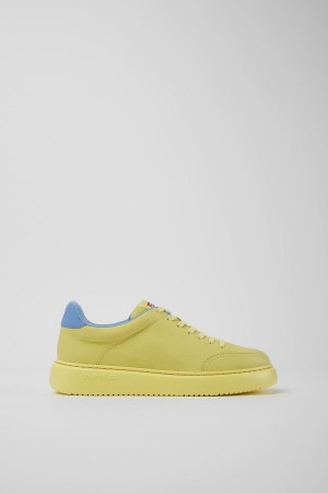 Zapatillas Camper Runner K21 Cuero Mujer Amarillo | DZLOY-9475