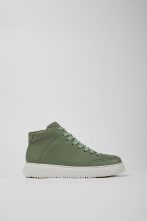 Zapatillas Camper Runner K21 Cuero Mujer Verde | YQHJN-0691