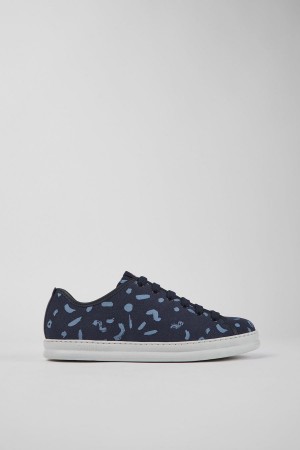 Zapatillas Camper Runner Nubuck Cuero Hombre Azul Marino | YDSKF-0132