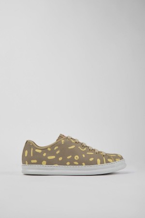 Zapatillas Camper Runner Nubuck Cuero Hombre Beige | ILSWP-4160