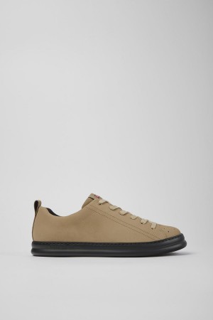 Zapatillas Camper Runner Nubuck Hombre Beige | GAUEF-8056