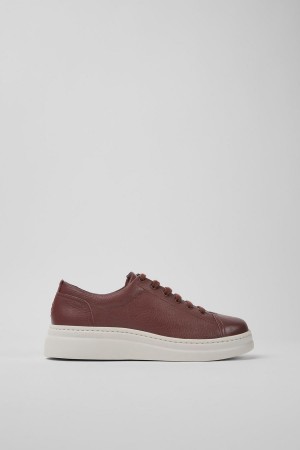 Zapatillas Camper Runner Up Cuero Mujer Burdeos | OEKXP-4039