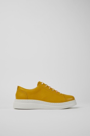 Zapatillas Camper Runner Up Cuero Mujer Amarillo | LVEQT-2174
