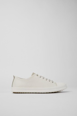 Zapatillas Camper Twins Cuero Hombre Blancas | AQDLZ-6713