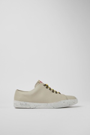 Zapatillas Camper Twins Cuero Hombre Gris | CAFOZ-9751