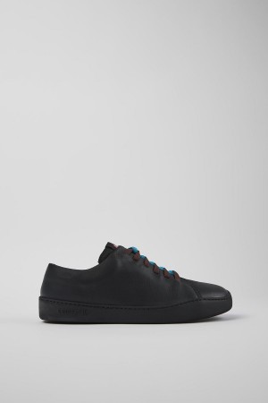 Zapatillas Camper Twins Cuero Hombre Negras | AQCMS-3145