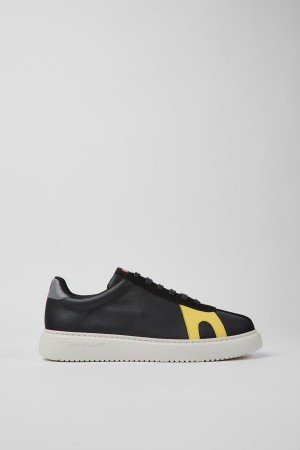 Zapatillas Camper Twins Cuero Nubuck Hombre Negras | OVAGE-5867