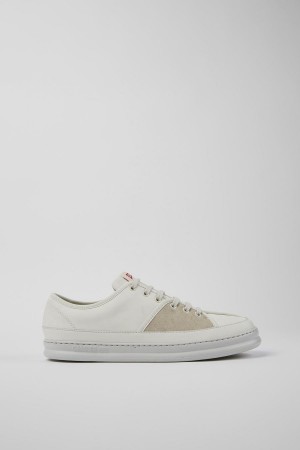 Zapatillas Camper Twins Cuero Nubuck Hombre Blancas | ZPLNJ-7531