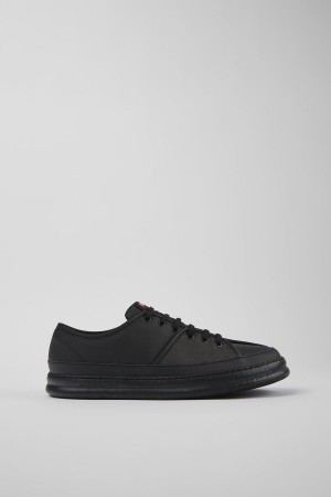 Zapatillas Camper Twins Cuero Nubuck Hombre Negras | FIPRA-1974