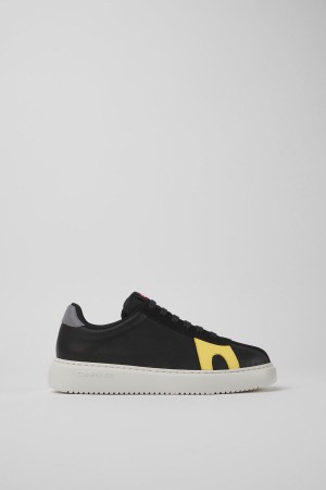 Zapatillas Camper Twins Cuero Nubuck Mujer Negras | RIFTM-9604