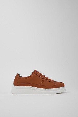 Zapatillas Camper Twins Recycled Cuero Mujer Rojas | KNEMY-5697