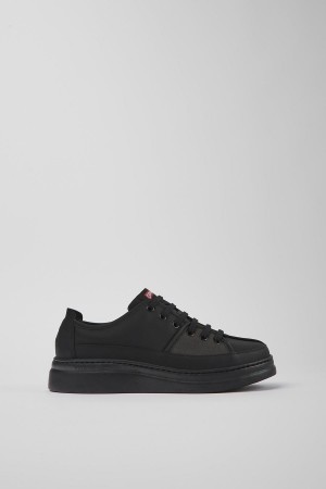Zapatillas Camper Twins Recycled Cuero Mujer Negras | VAKTE-3967