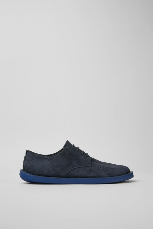 Zapatillas Camper Wagon Nubuck Hombre Azules | IHGUD-1743