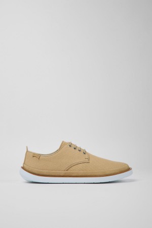 Zapatillas Camper Wagon Textil Nubuck Hombre Beige | XSWDO-0536