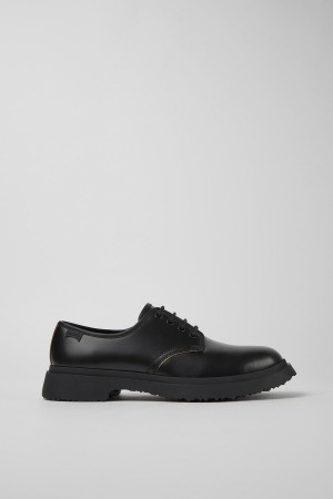 Zapatillas Camper Walden Cuero Encaje-up Hombre Negras | CDFTR-3827
