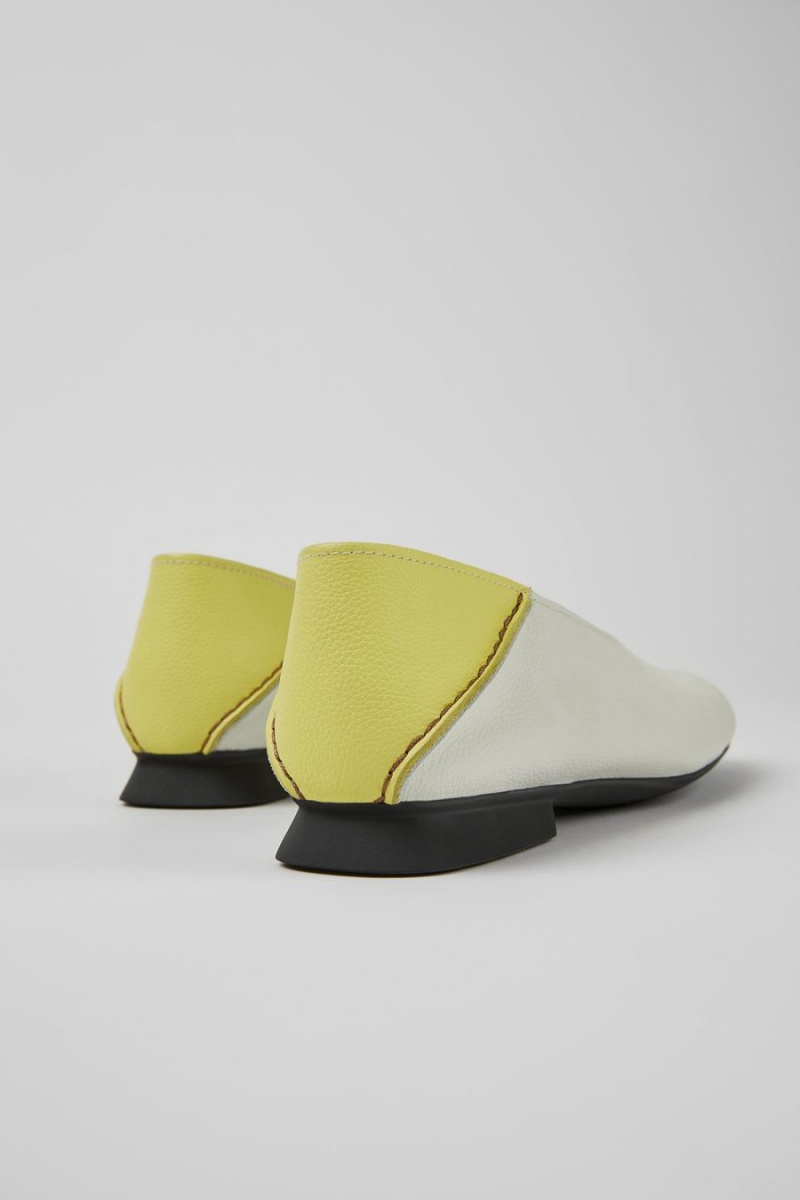 Ballerinas Camper Casi Myra Cuero Flats Mujer Blancas | NDRSO-2619