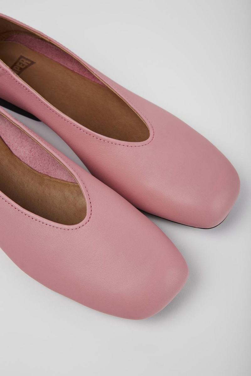 Ballerinas Camper Casi Myra Cuero Mujer Rosas | OYFNP-0397